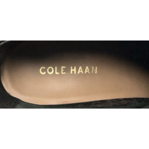COLE HAAN Naia Black Leather Ankle Boots Womens Size 7B Side Zip New $200 C - Picture 11 of 13